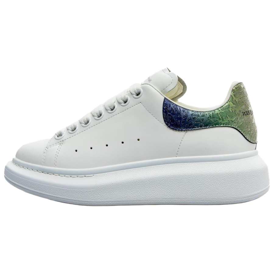 Alexander McQueen Leather Low top Stylish Skateboarding Shoes Women's White