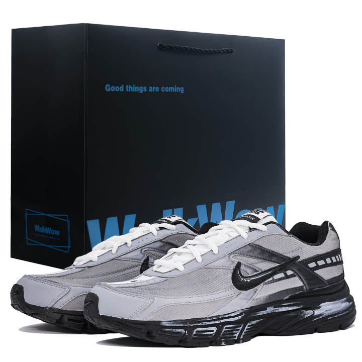 Nike Nike Initiator Cushioning, Wear Resistant Low top Running Shoes Unisex Gray Black