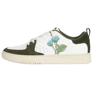 PS By Paul Smith COSMO Leather Low top Skateboard Shoes Men's White Green