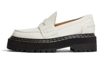 PROENZA SCHOULER Contrast-stitch Penny-slot Leather Loafers