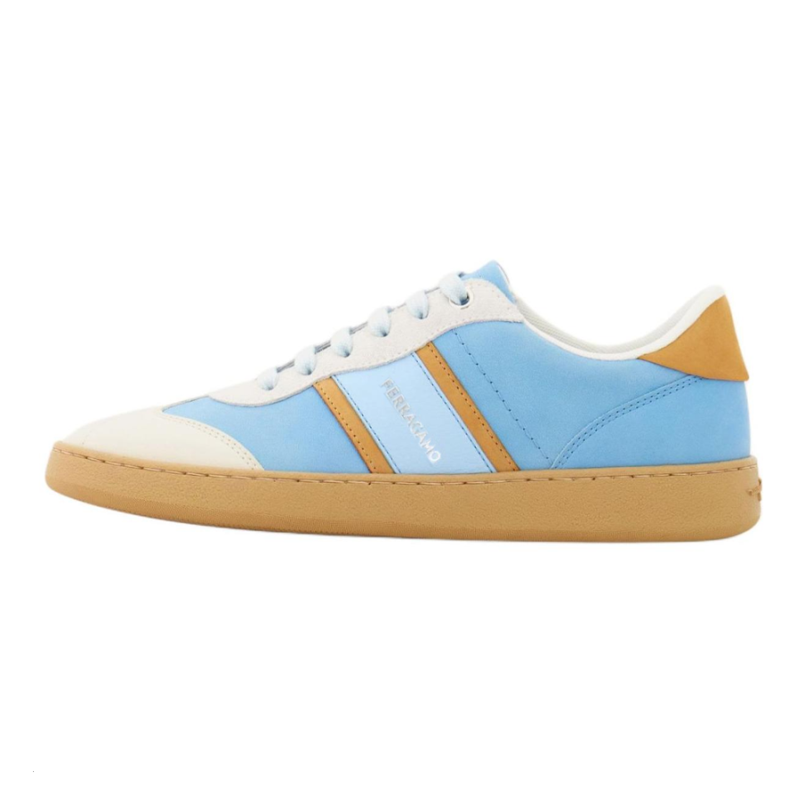 FERRAGAMO Low top Skateboard Shoes Women's Blue White