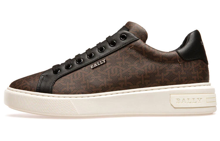 BALLY BALLY Fabric Low top Skateboard Shoes Men's Brown