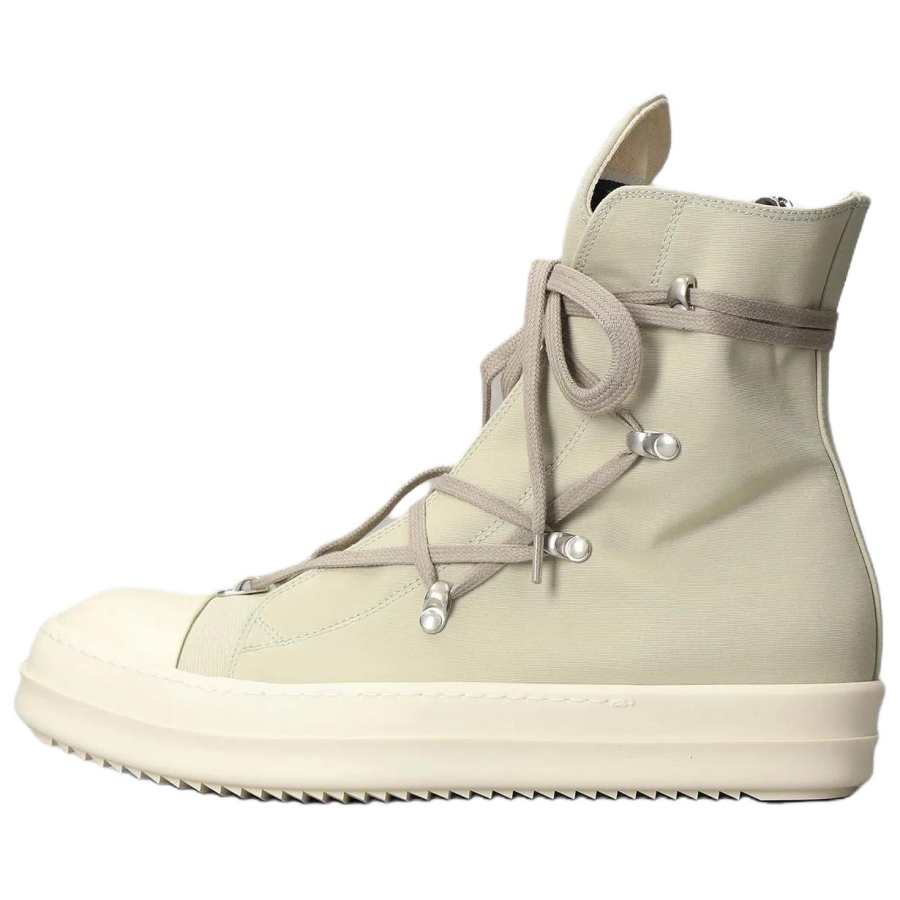 Rick Owens DRKSHDW Hexa Leather High top Skateboard Shoes Men's Beige