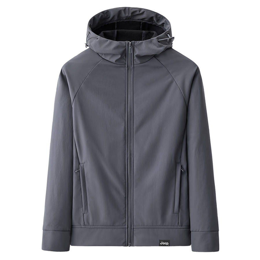 Jeep Jeep Jackets Unisex Hooded Fleece Lined Soft Shell