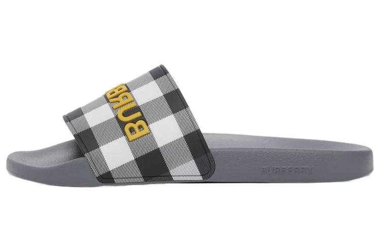 Burberry Slide Slippers Men's Gray