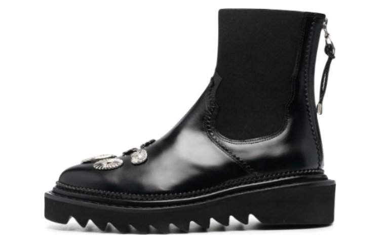Toga Pulla Pointed Leather Ankle Boots