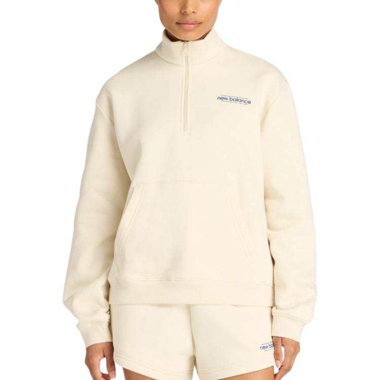 New Balance New Balance Mikina Sweatshirt Women's Beige