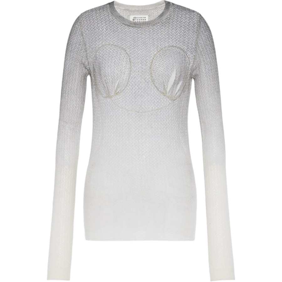 Maison Margiela semi-sheer sweater
