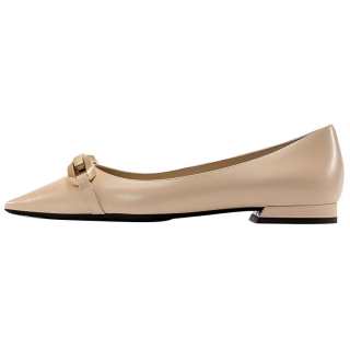 STELLA LUNA Cow Leather Casual Shoes Women's Beige