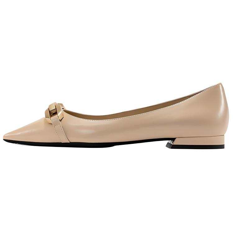 STELLA LUNA Cow Leather Casual Shoes Women's Beige