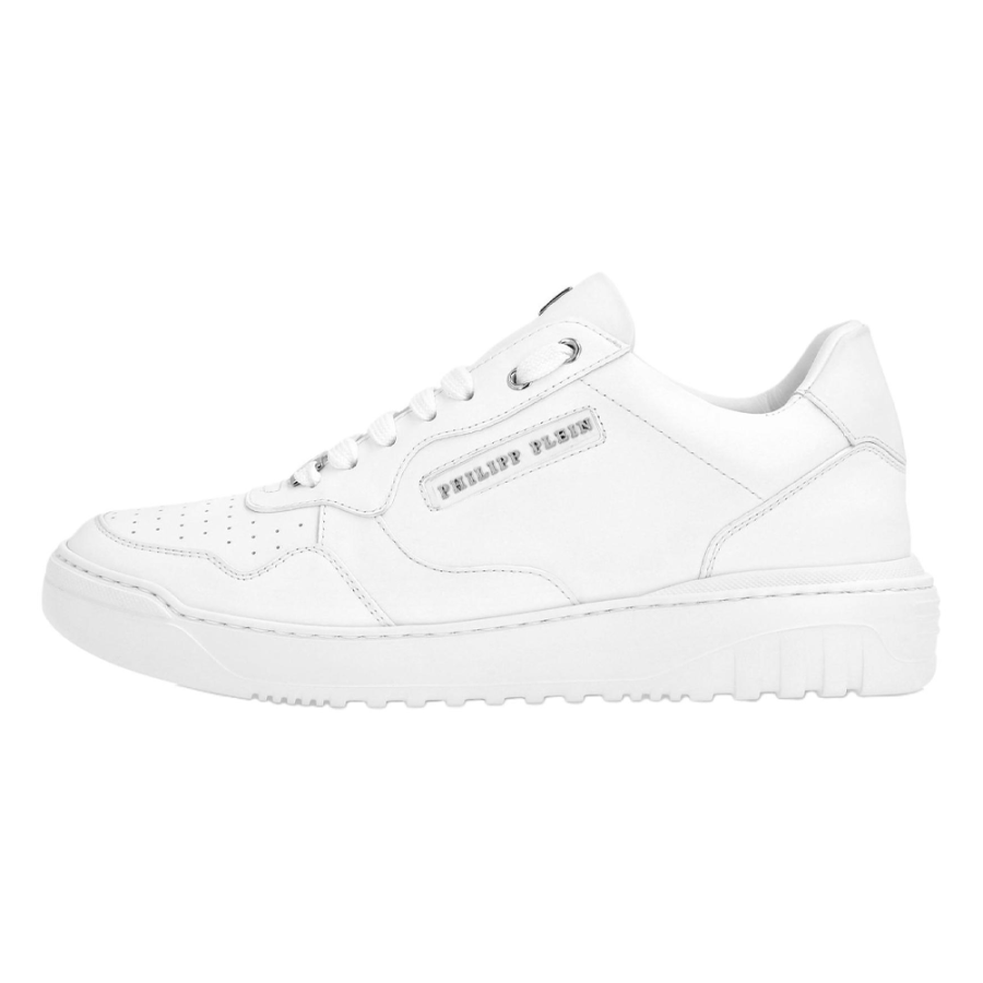 PHILIPP PLEIN Nappa Low top Casual Shoes Men's White