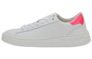MSGM Cupsole Leather Low top Stylish Skateboarding Shoes Women's White