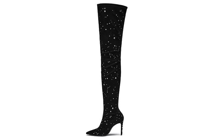 Stuart Weitzman Stuart Weitzman/SW Leather Knee High Boots 10cm Women's Black