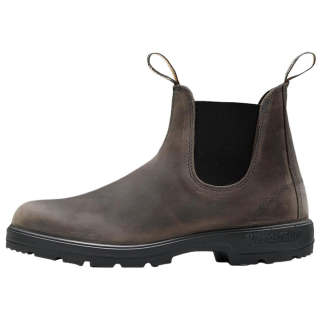Blundstone Clay Leather Short Chelsea Boots Women's Gray