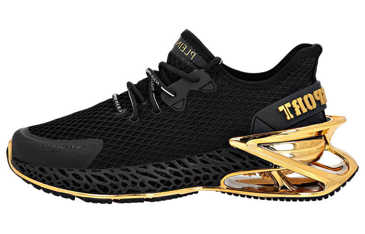 PLEIN SPORT Mesh Cushioning Breathable Cushioning Coverage Abrasion Resistant Lightweight Breathable Low top