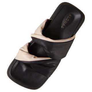 ALOHAS Slide Slippers 3.5cm Women's Black White
