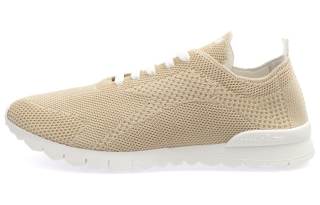 KITON Fabric Lace Up Low top Sports Casual Shoes Men's Light Umber