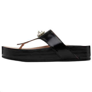 SIMONE ROCHA Rubber Sole Flip Flops 3.8cm Women's Black