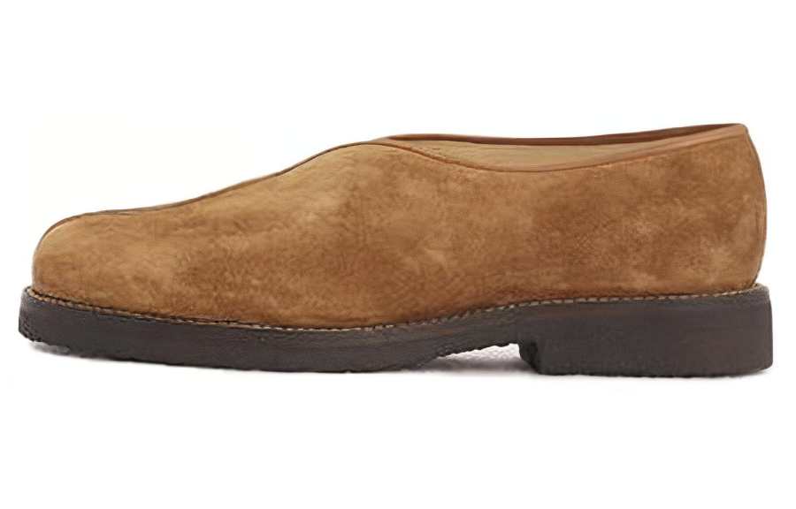 Lemaire Suede Men's Casual Shoes Men's Umber