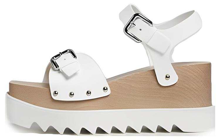 Stella McCartney Stella McCartney Elyse One Strap Sandals Women's White Brown