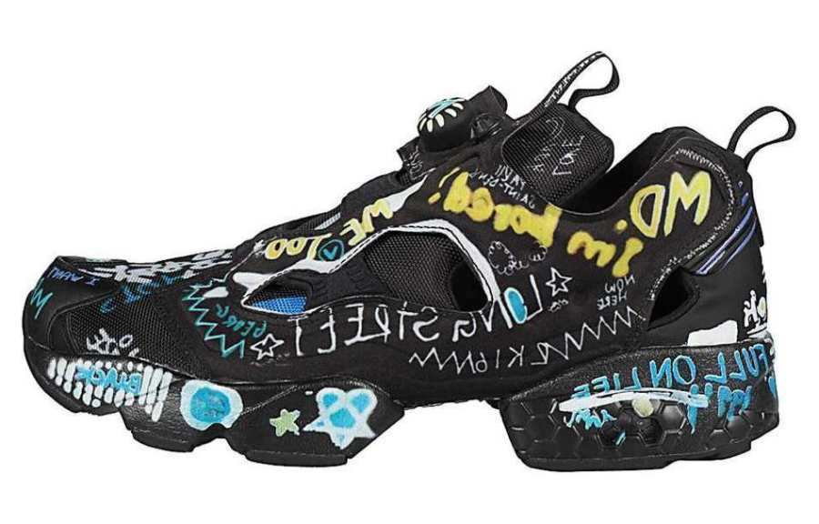 Vetements Reebok Instapump Fury Vetements Black Scribble