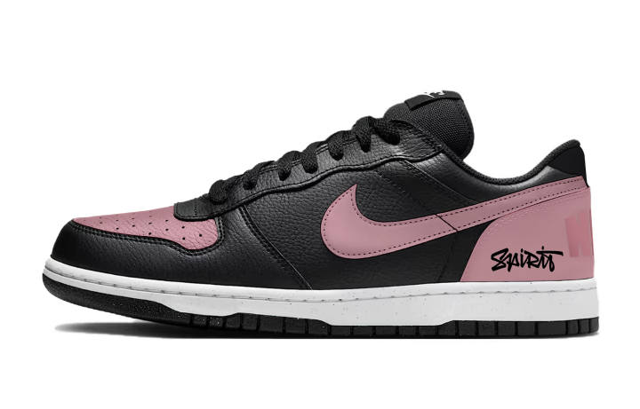 Nike Nike Big Abrasion Resistant Abrasion Resistant Low top Skateboard Shoes Unisex Black Pink