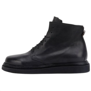 MOMA Queen Leather Ankle Boots Men's Black