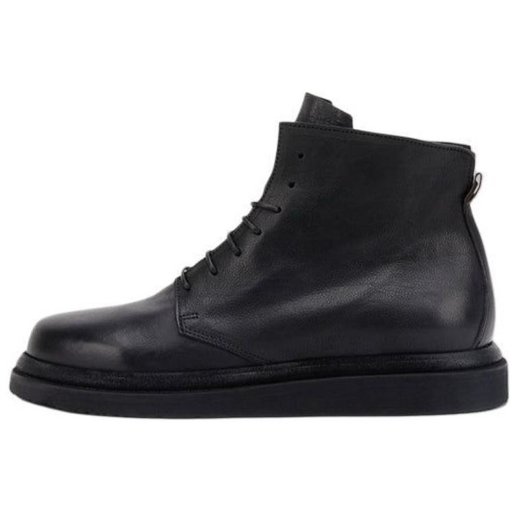 MOMA Queen Leather Ankle Boots Men's Black