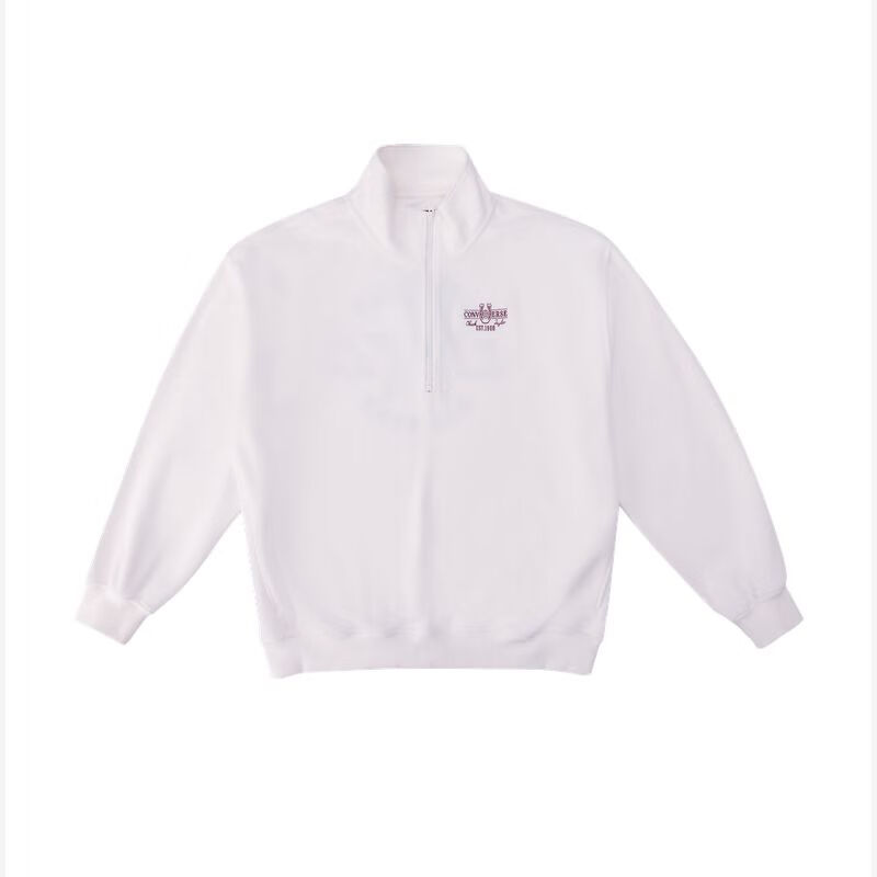 Converse Converse Mare Start Collection Sweaters Unisex White Stand Collar Moderate