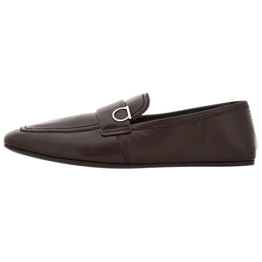 Ferragamo FERRAGAMO Gancini-plaque Leather Loafers