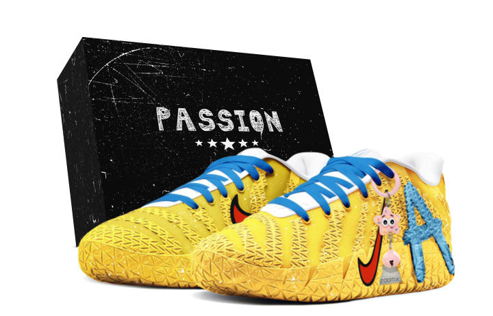 Nike Nike Ja Morant 3 Sponge Abrasion Resistant Low top Basketball Shoes Unisex Yellow