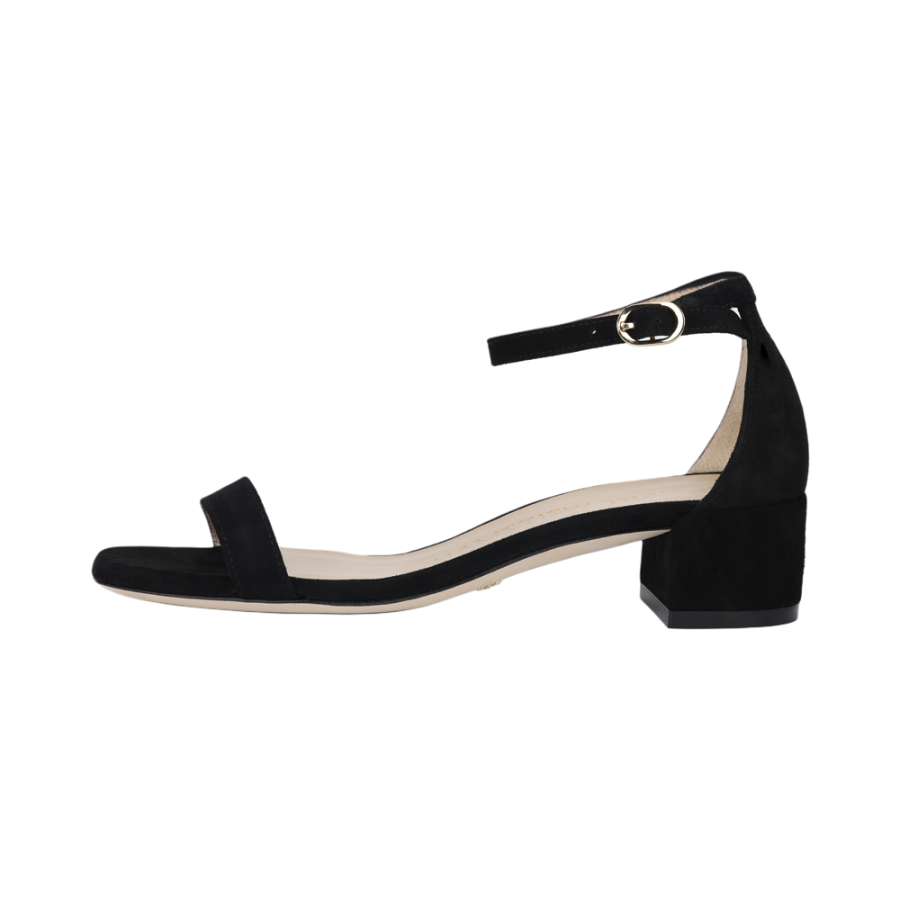 Stuart Weitzman Stuart Weitzman/SW Suede One Strap Sandals Women's Black