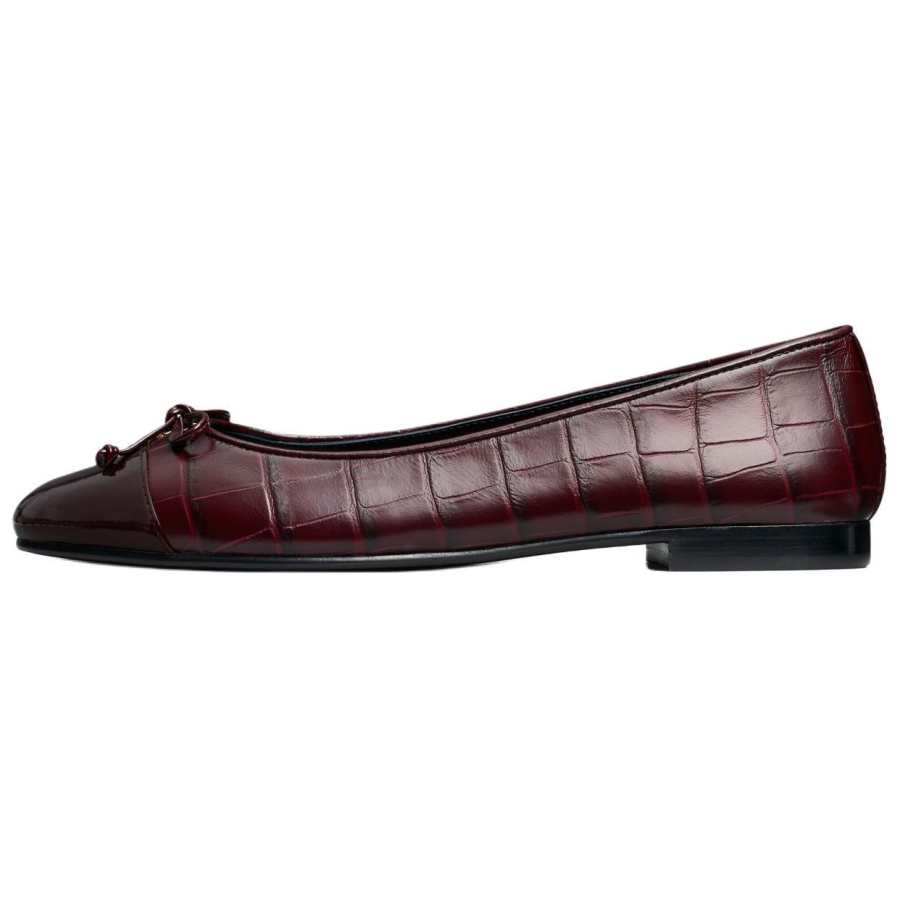 TORY BURCH Leather Casual Shoes Women's Red