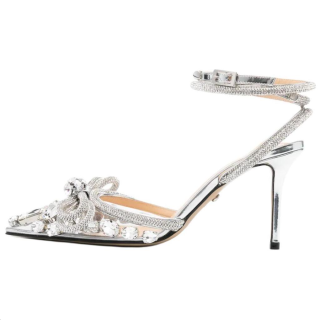 MACH & MACH 80mm Crystal embellished Pumps