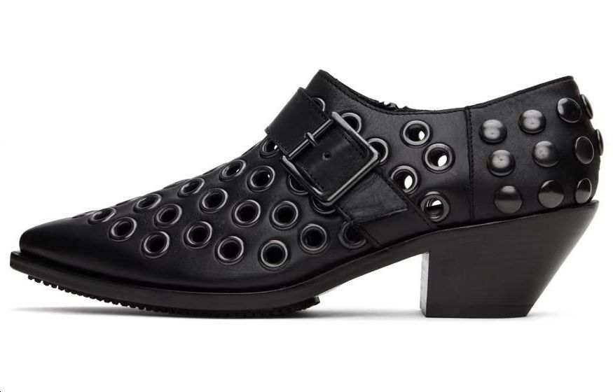 JUNYA WATANABE 50mm Rivet-detail Leather Boots