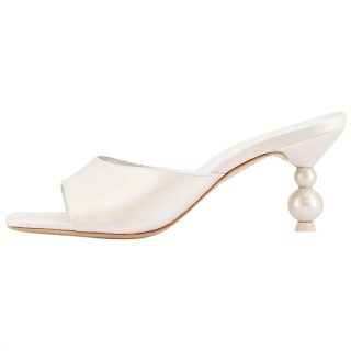 Sophia Webster Slide Slippers Women's Ivory White