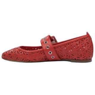 Halmanera laser-cut buckle ballet flats