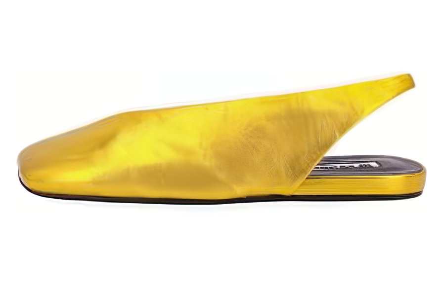 JIL SANDER Leather Casual Shoes Women's Yellow