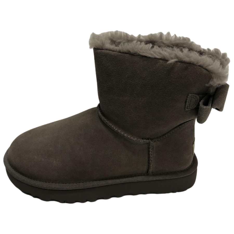 UGG UGG Mini Bailey Bow Suede Thermal Snow Boots Women's Beige