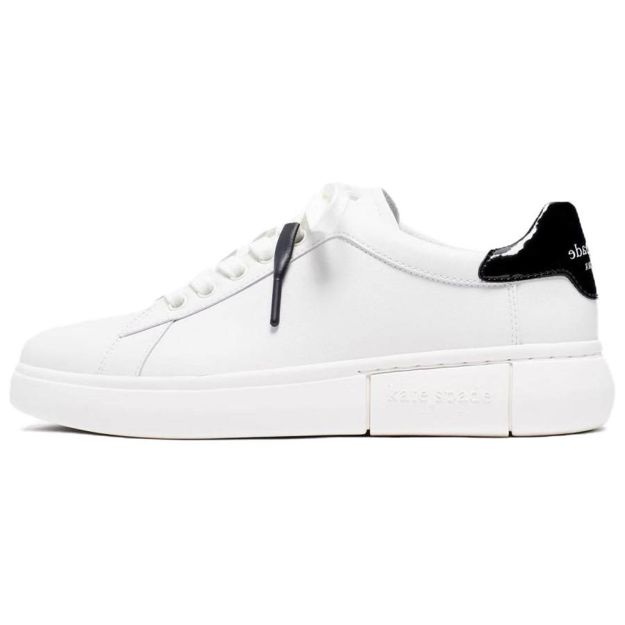 Kate Spade Leather Low top Skateboard Shoes Women's White
