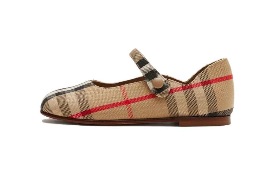 Burberry Kids Vintage Check Mary Jane Ballerinas