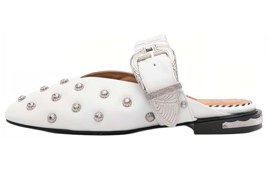 Toga Pulla Stud-embellished Leather Mules