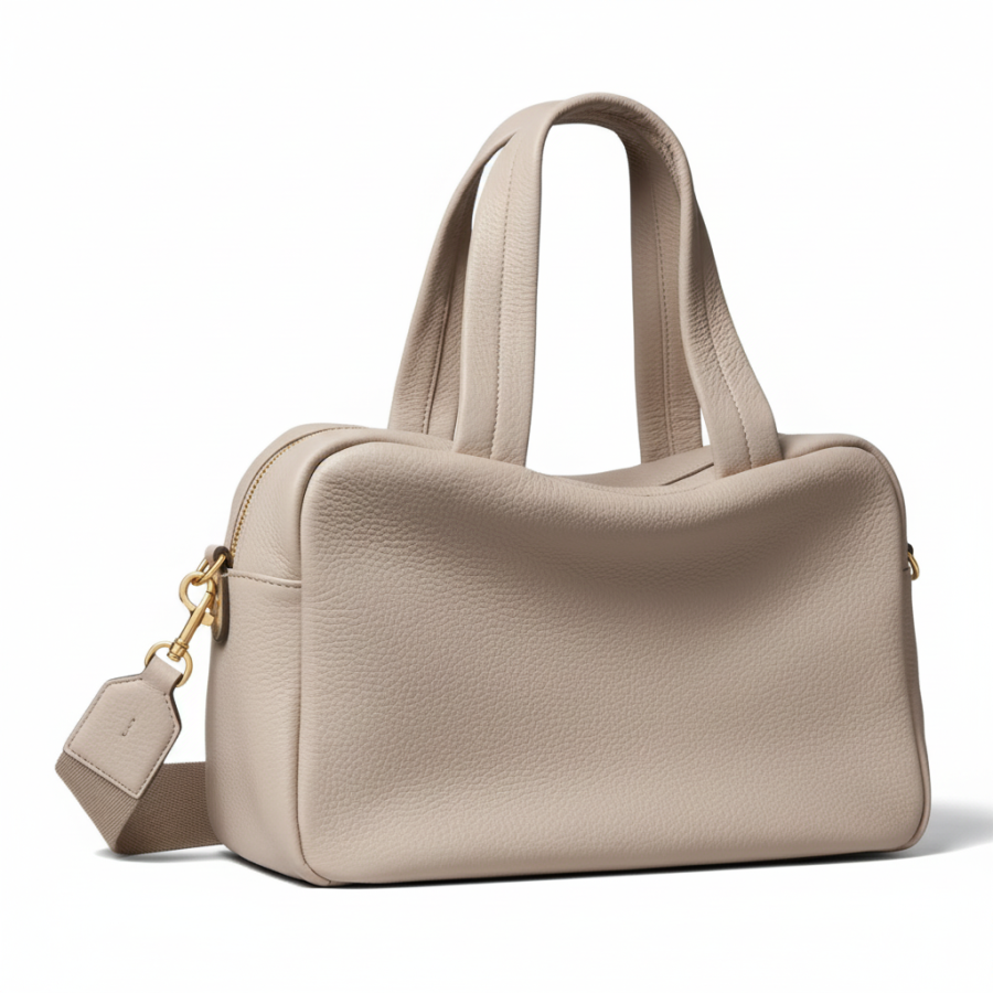 TORY BURCH Deer Leather Shoulder Bag, Crossbody Bag, Handbag Women's Longan Brown