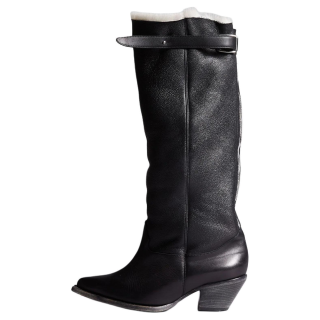 R13 Leather Knee high Boots Women's Black