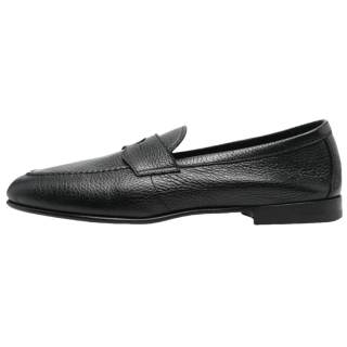 Henderson Baracco Calfskin Casual Shoes Men's Black