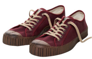 SPALWART Canvas Shoes Unisex Low Top Burgundy