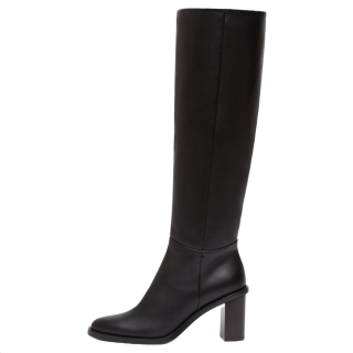 MaxMara Sheepskin Knee high Boots 8cm Women's Black