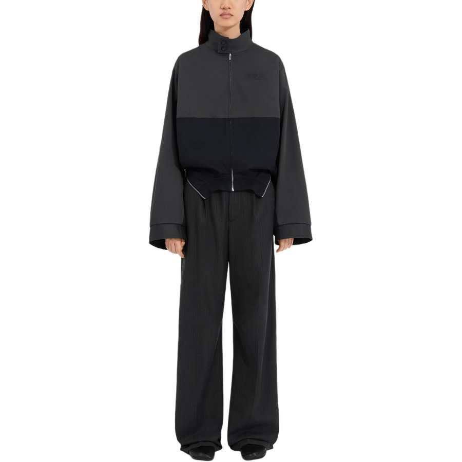 MM6 Maison Margiela High-Neck Zipped Colour-Block Jacket