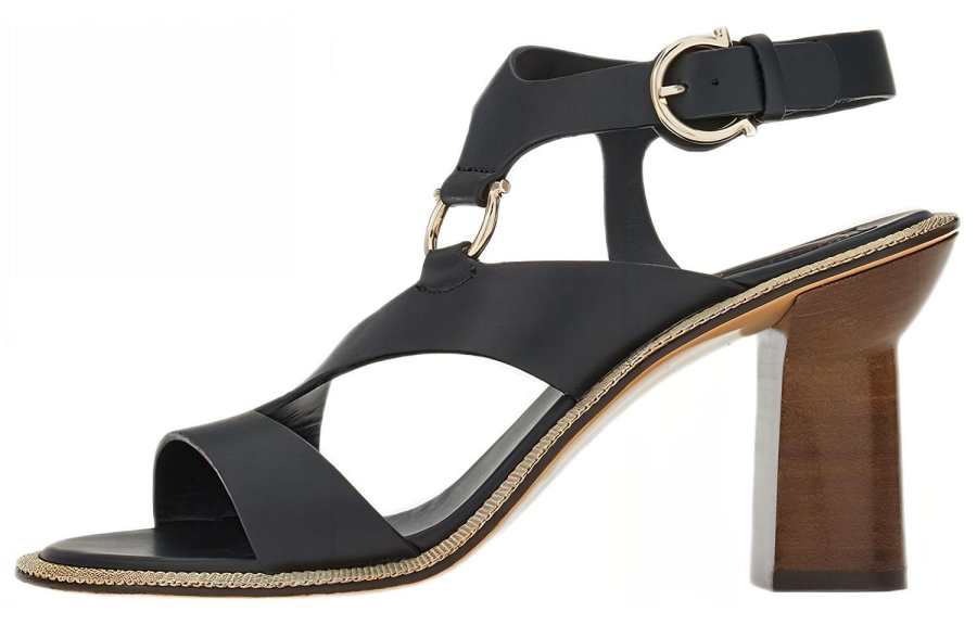 Ferragamo FERRAGAMO One Strap Sandals Women's Black