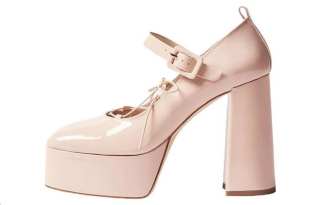 SIMONE ROCHA Heart-toe Patent Leather Ballerina Shoes